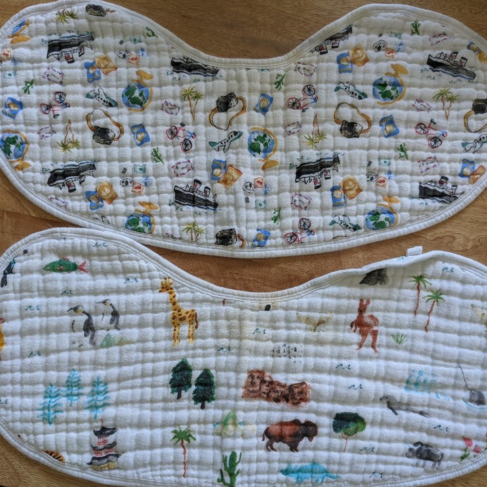 Pack of 2 Aden and Anais Burpy Baby Bibs